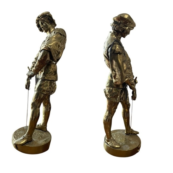 French 19th C Romantic Bronze Statue Emile Louis Picault Archer Art Sculpture - Picture 3 of 16